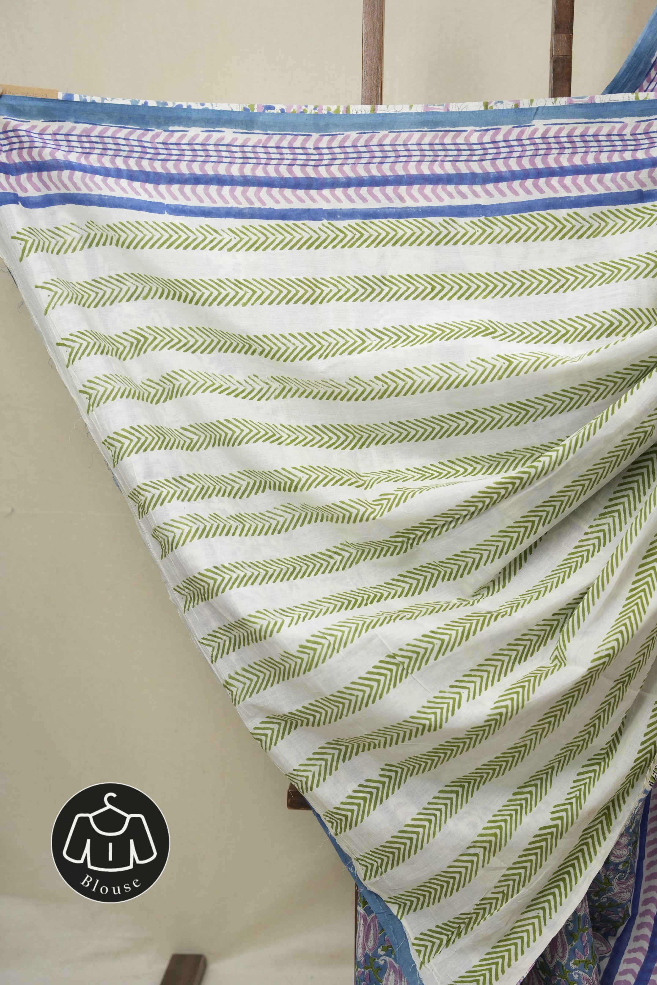 Blue HBP Cotton Saree - SRBCS3303