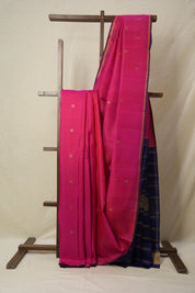 Rani Pink Kanjeevaram Silk Saree-SRRPKSS809