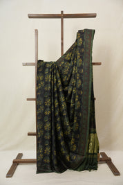 Black HBP Modal Silk Saree - SRBMSS530