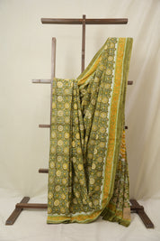 Green HBP Cotton Saree - SRGCS3302