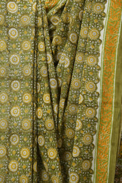 Green HBP Cotton Saree - SRGCS3302