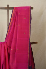 Rani Pink Kanjeevaram Silk Saree-SRRPKSS809