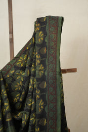 Black HBP Modal Silk Saree - SRBMSS530
