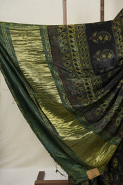 Black HBP Modal Silk Saree - SRBMSS530