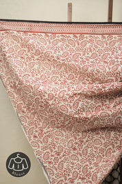 Black Red HBP Cotton Saree - SRBRCS2814