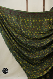 Black HBP Modal Silk Saree - SRBMSS530