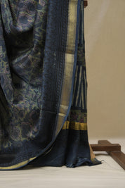 Green  HBP Cotton Silk Saree With Maheshwari Border Print - SRGCSS1673