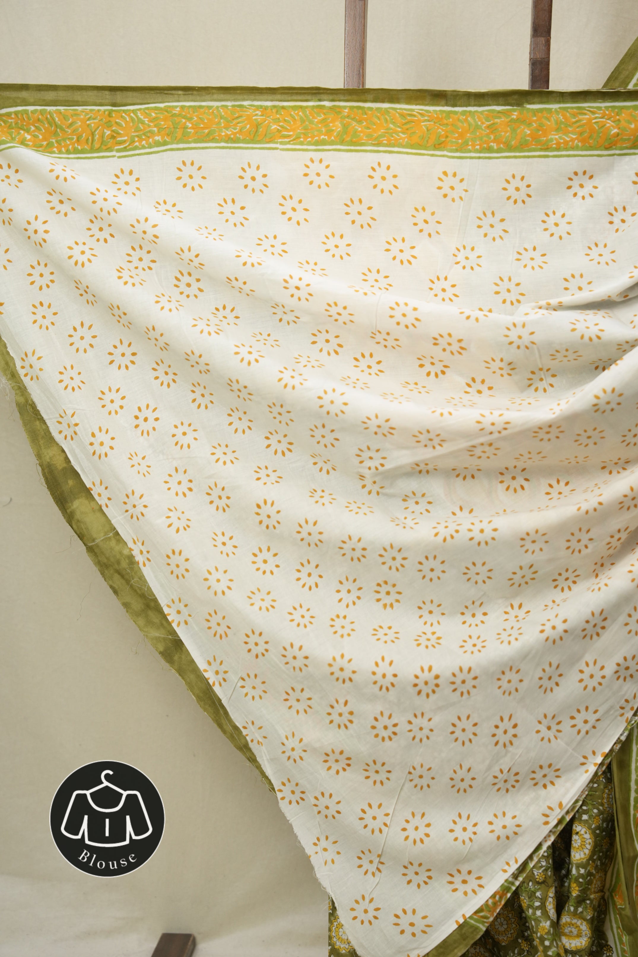 Green HBP Cotton Saree - SRGCS3302