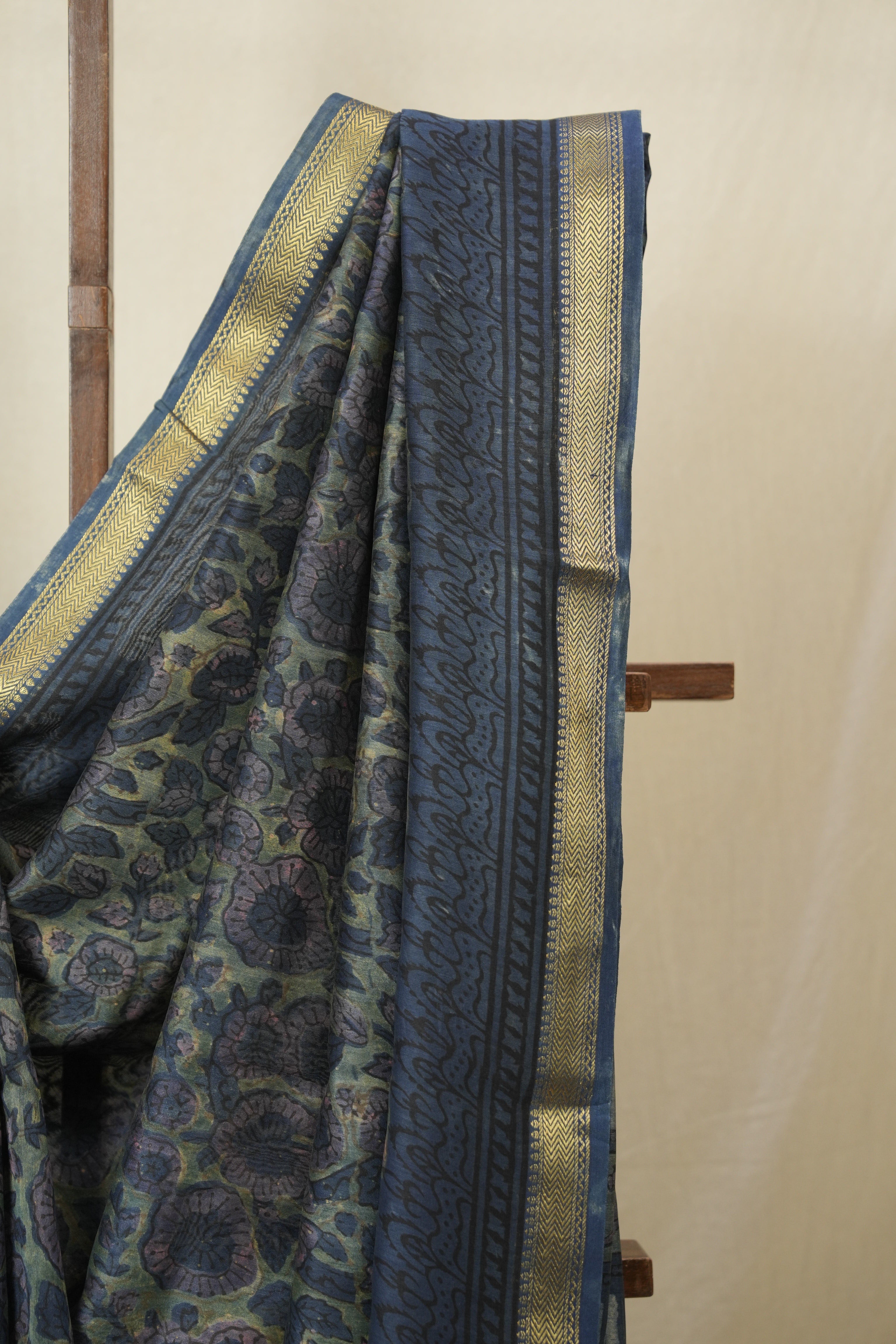 Green  HBP Cotton Silk Saree With Maheshwari Border Print - SRGCSS1673