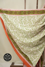Orange HBP Cotton Saree - SROCS3301