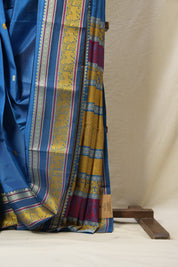 Blue Kanjeevaram Silk Saree-SRBKSS752