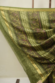 Peach  HBP Cotton Silk Saree With Maheshwari Border - SRPCSS1677