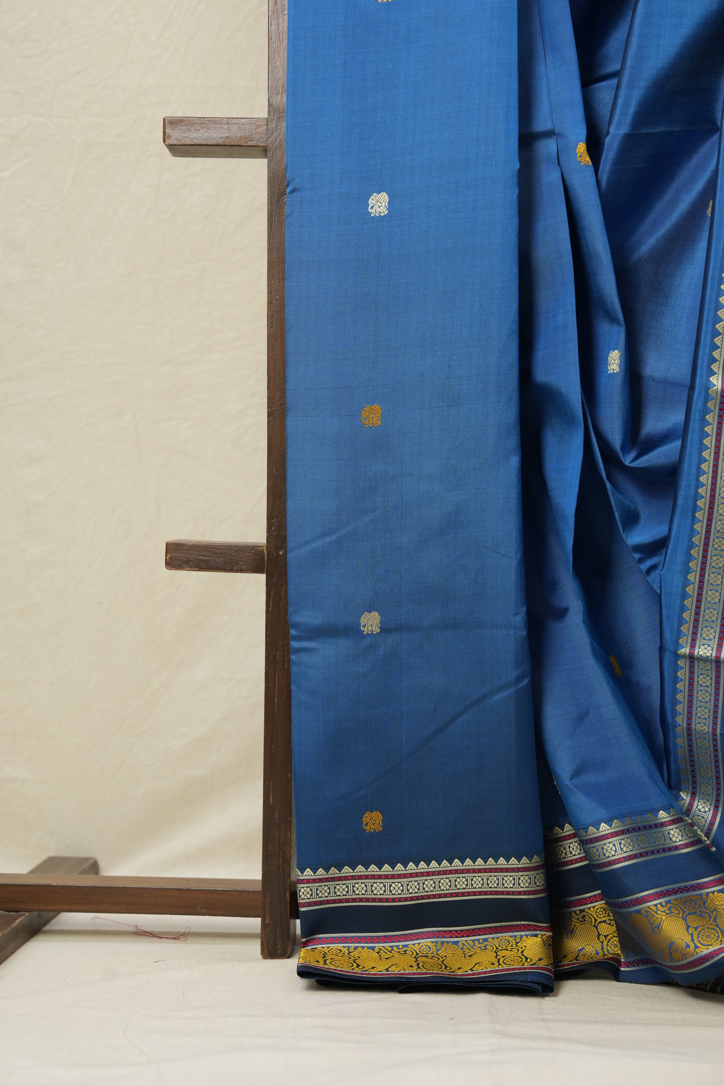 Blue Kanjeevaram Silk Saree-SRBKSS752