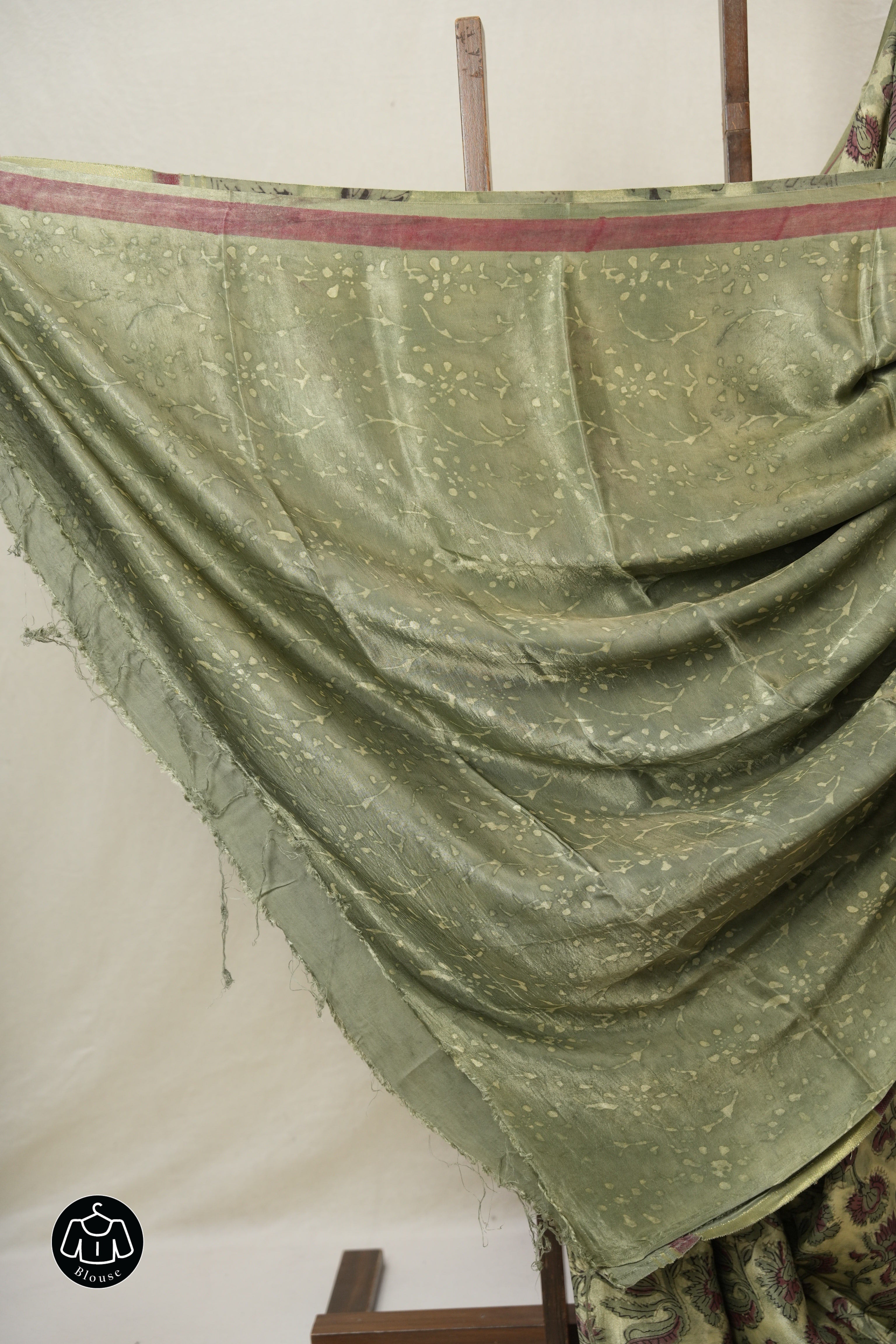 Cream Green HBP Modal Silk Saree - SRCGMSS539