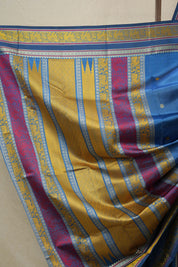 Blue Kanjeevaram Silk Saree-SRBKSS752