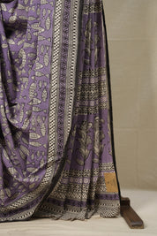 Lavender HBP Cotton Saree - SRLCS2796