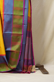 Yellow Kanjeevaram Silk Saree-SRYKSS418