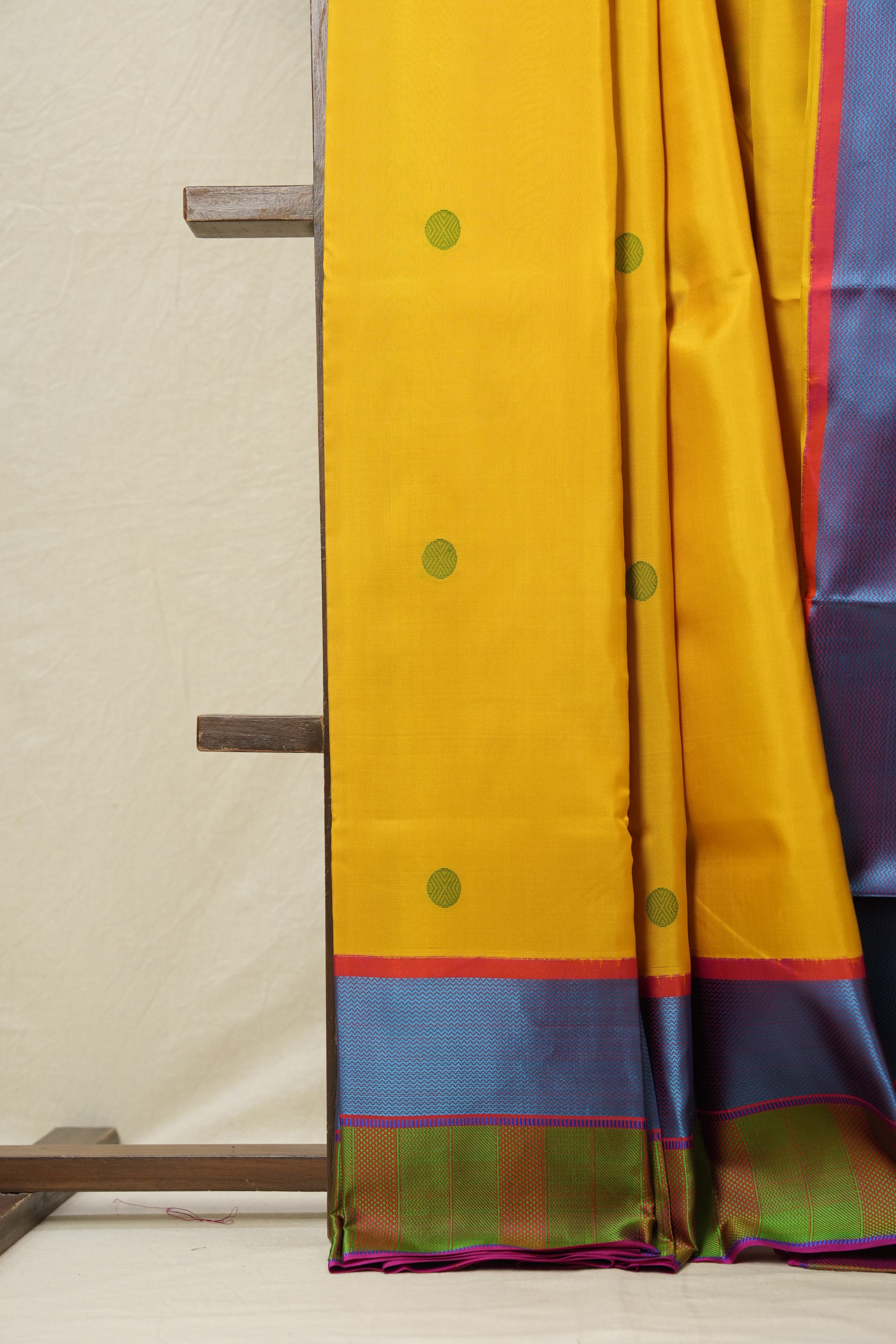 Yellow Kanjeevaram Silk Saree-SRYKSS418