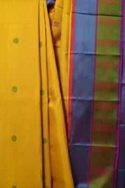 Yellow Kanjeevaram Silk Saree-SRYKSS418