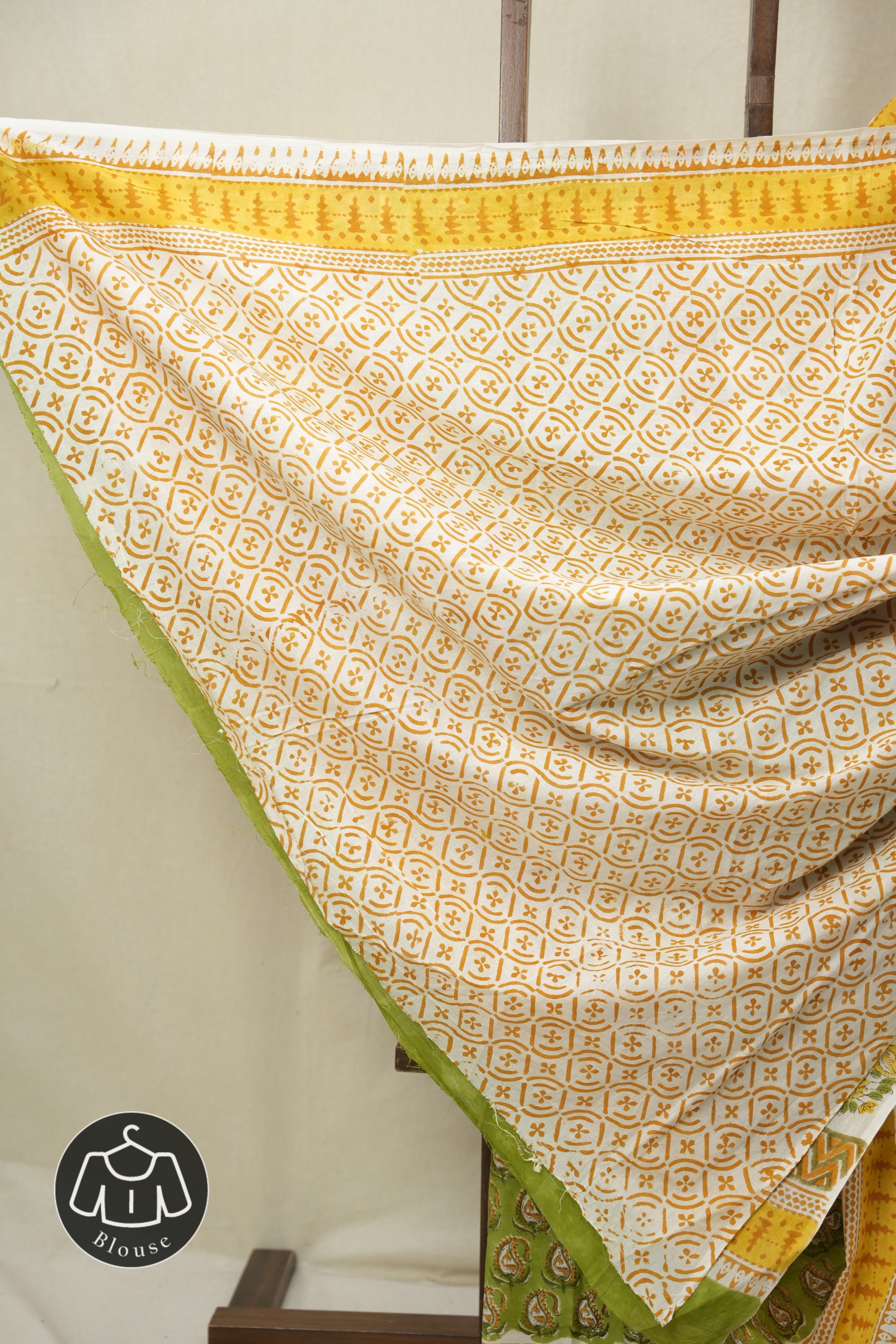 Green HBP Cotton Saree - SRGCS3316