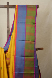 Yellow Kanjeevaram Silk Saree-SRYKSS418