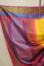 Yellow Kanjeevaram Silk Saree-SRYKSS418