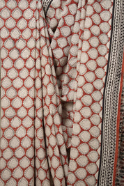 Red Black HBP Cotton Saree - SRRBCS2800