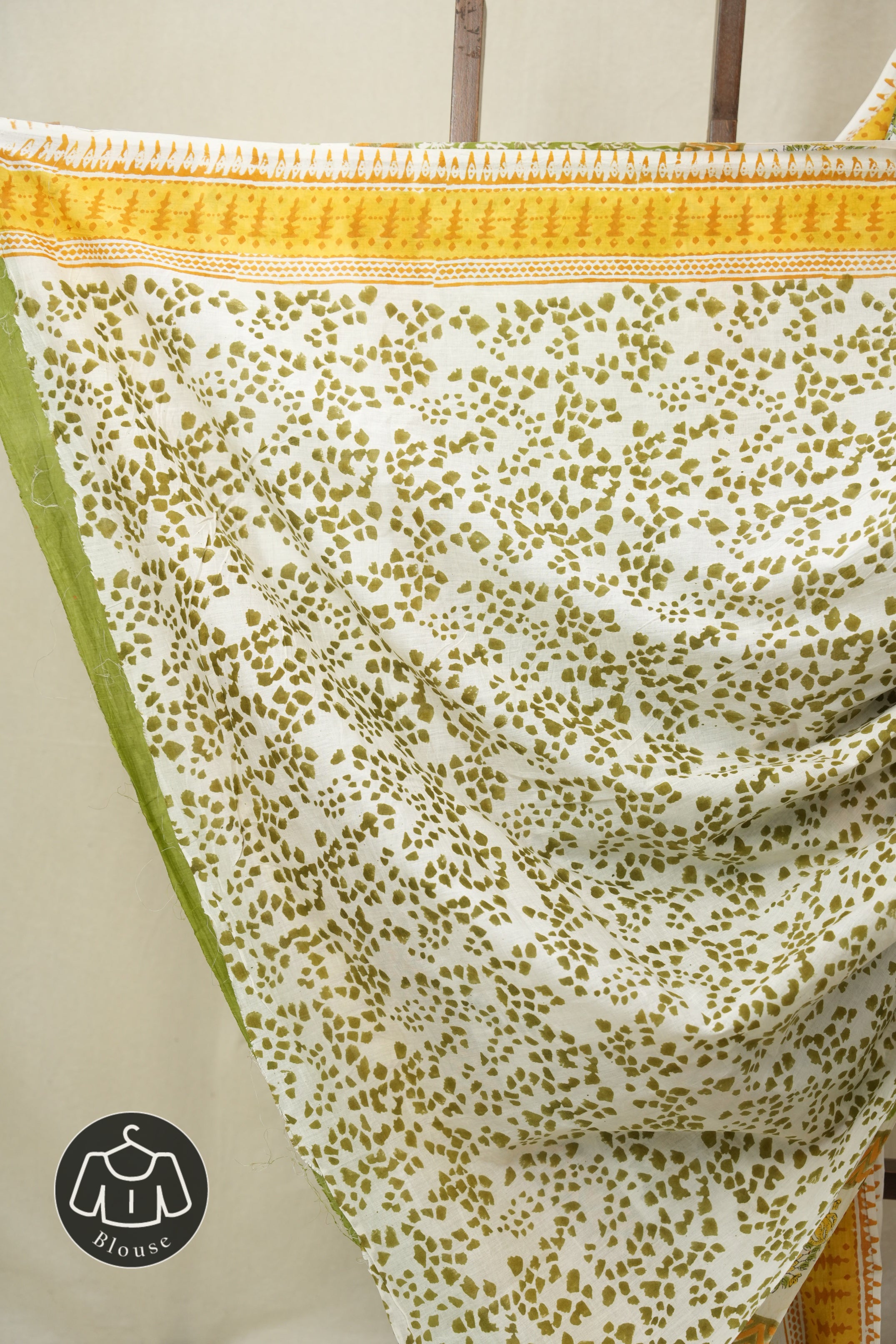 Green HBP Cotton Saree - SRGCS3308