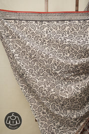 Red Black HBP Cotton Saree - SRRBCS2800