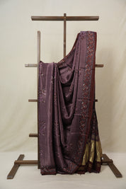 Dark Onion HBP Modal Silk Saree - SRDOMSS533