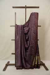 Dark Onion HBP Modal Silk Saree - SRDOMSS533