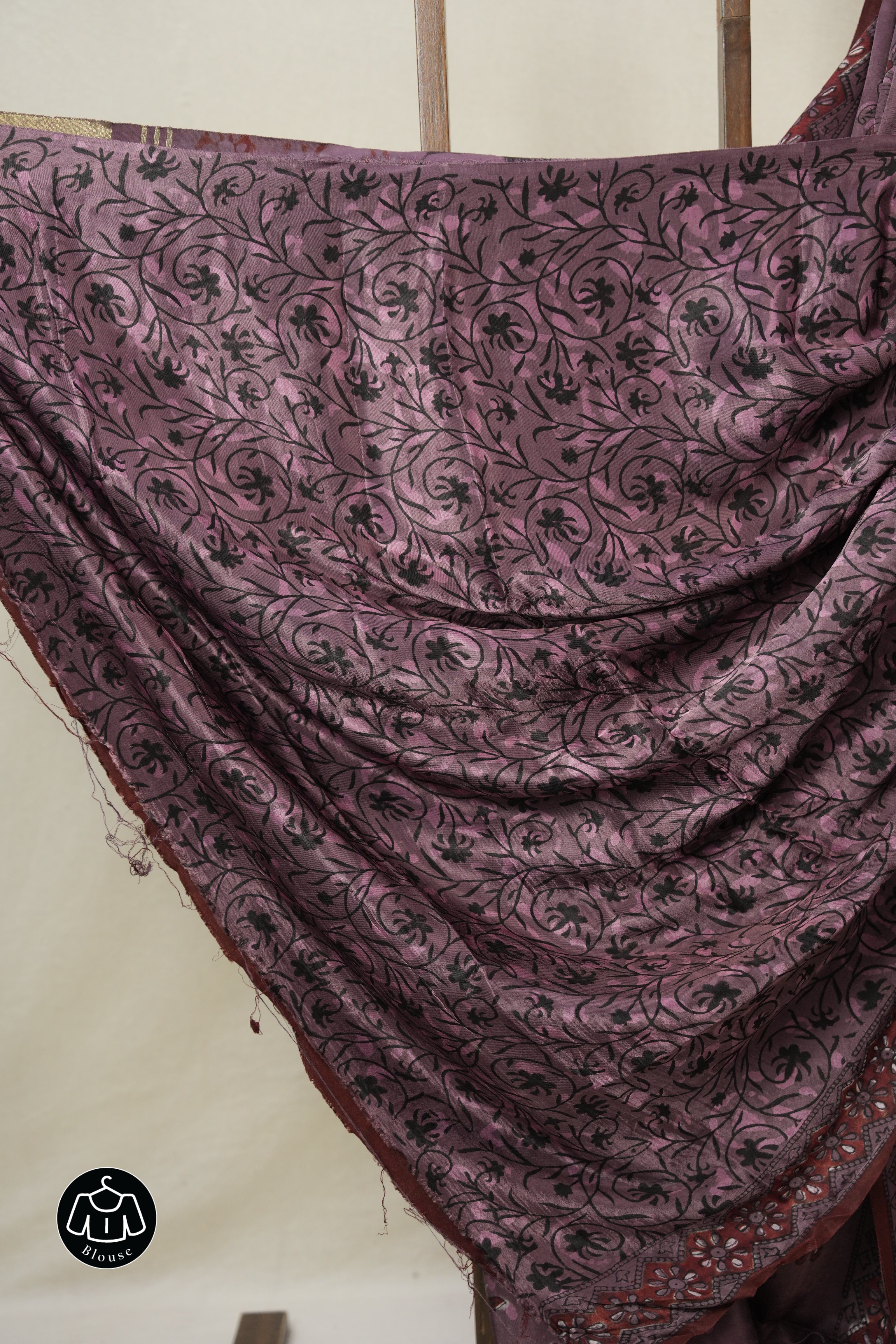 Dark Onion HBP Modal Silk Saree - SRDOMSS533