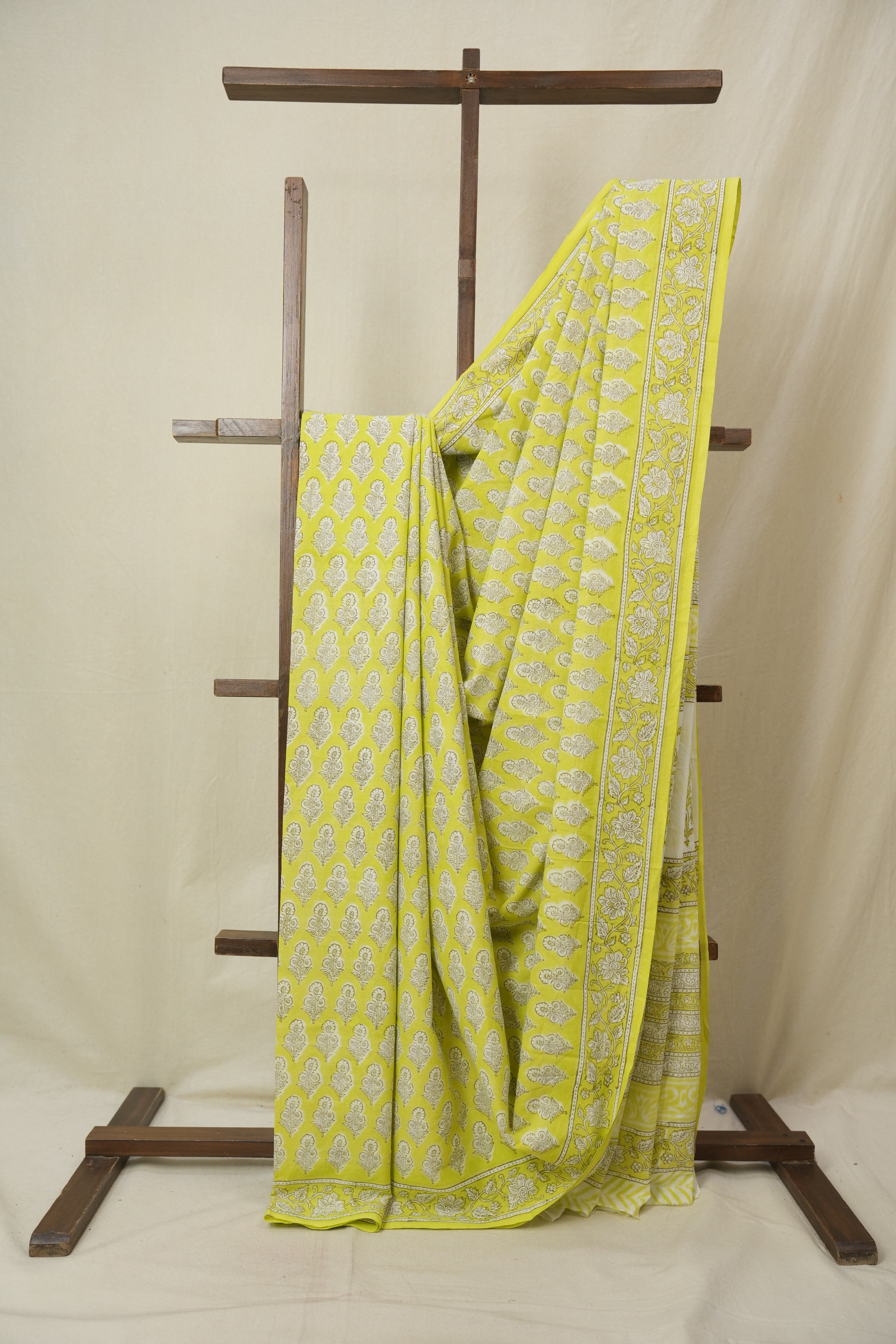 Green HBP Cotton Saree - SRGCS3299
