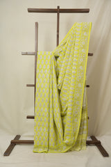 Green HBP Cotton Saree - SRGCS3299