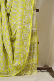 Green HBP Cotton Saree - SRGCS3299