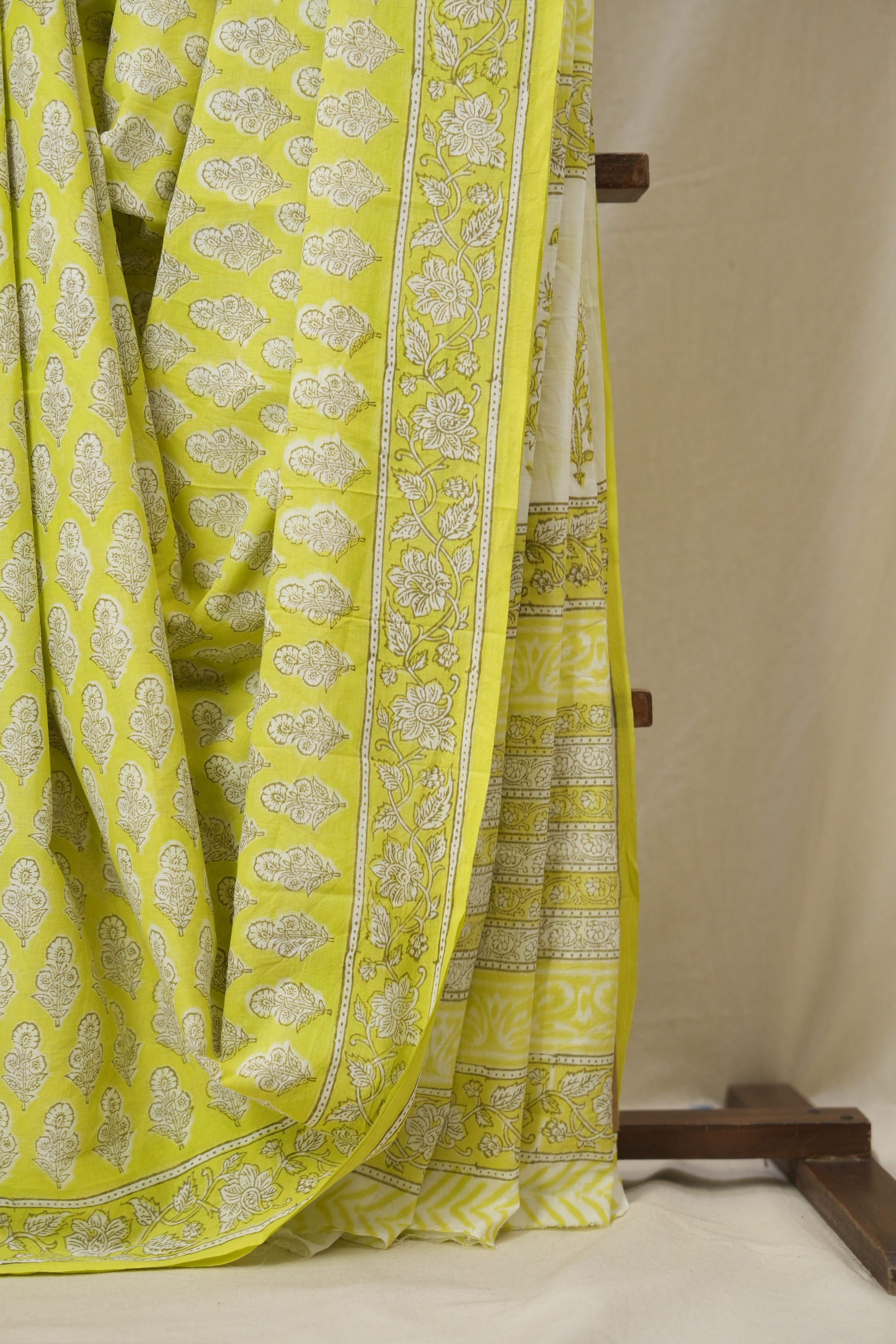 Green HBP Cotton Saree - SRGCS3299