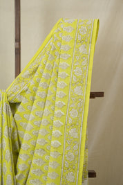 Green HBP Cotton Saree - SRGCS3299
