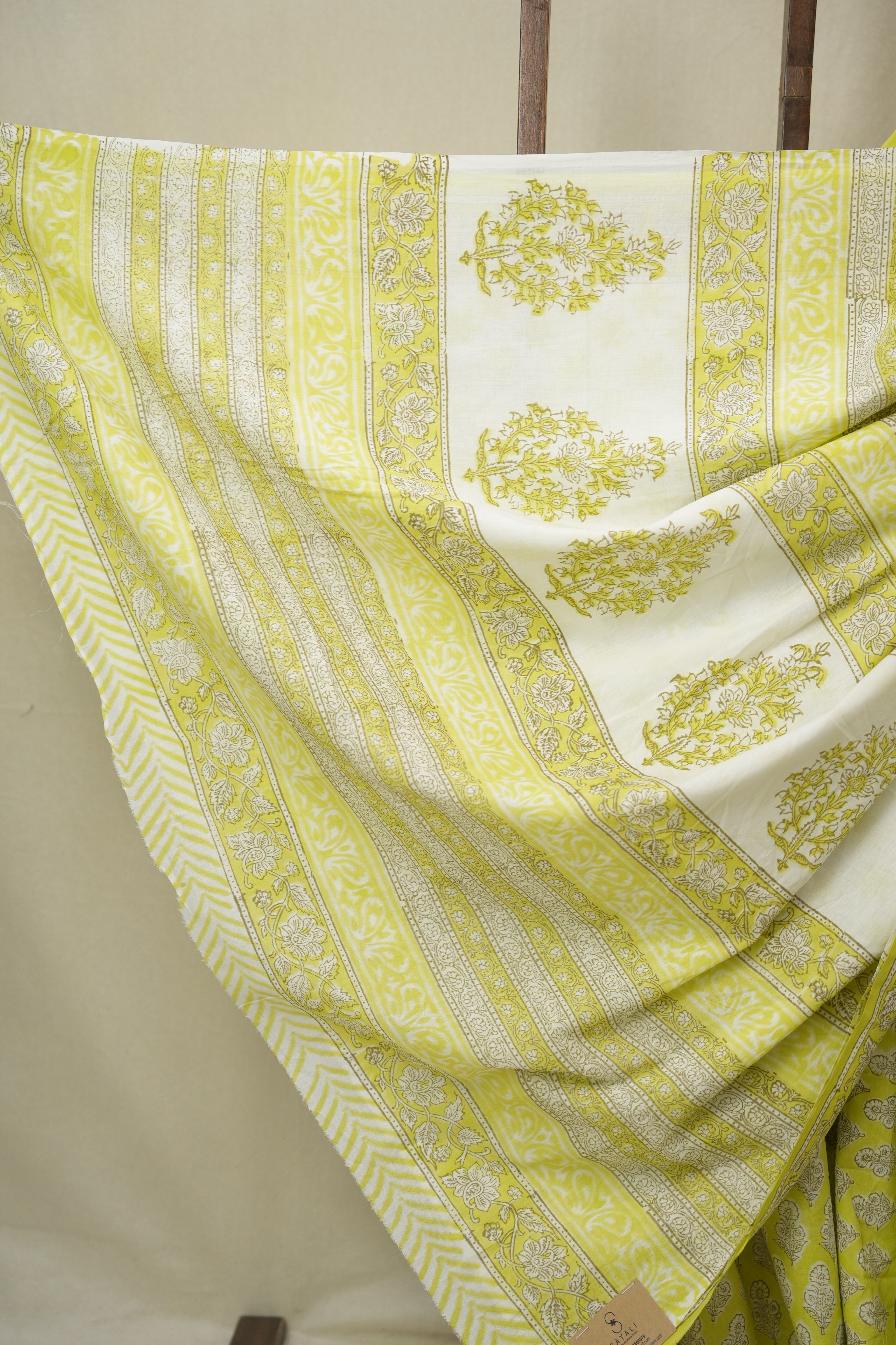 Green HBP Cotton Saree - SRGCS3299