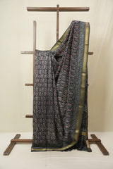Mauve HBP Cotton Silk Saree with Maheshwari Border - SRMCSS1651