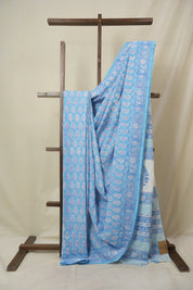 Blue HBP Cotton Saree - SRBCS3300