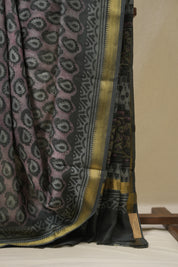 Mauve HBP Cotton Silk Saree with Maheshwari Border - SRMCSS1651