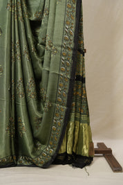 Dark Mint Green HBP Modal Silk Saree - SRDMGMSS534