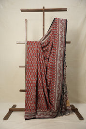 Brick Red HBP Cotton Saree - SRBRCS2797