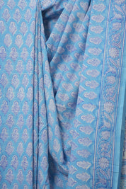 Blue HBP Cotton Saree - SRBCS3300