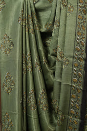 Dark Mint Green HBP Modal Silk Saree - SRDMGMSS534