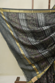 Mauve HBP Cotton Silk Saree with Maheshwari Border - SRMCSS1651