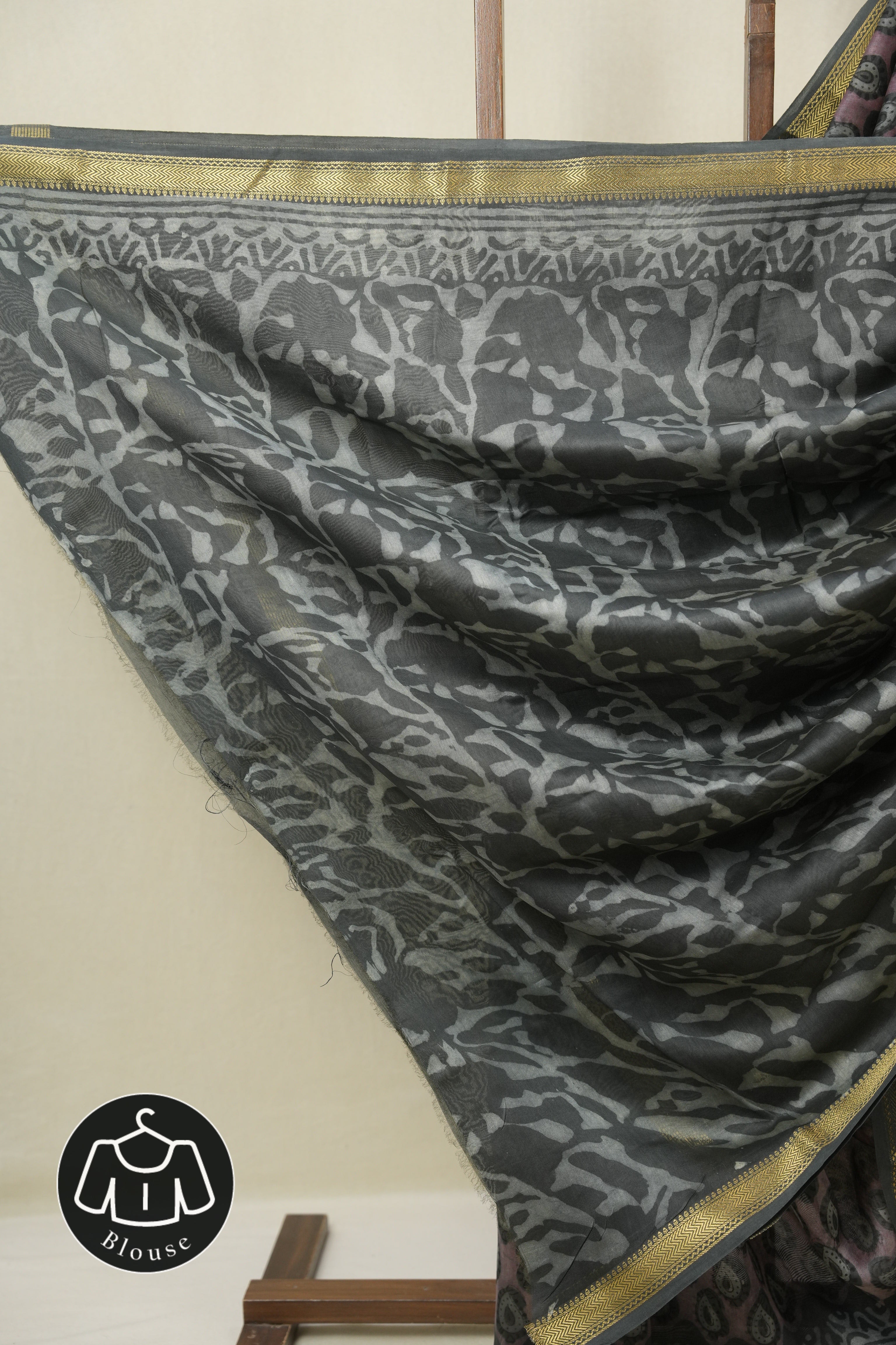 Mauve HBP Cotton Silk Saree with Maheshwari Border - SRMCSS1651