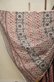 Brick Red HBP Cotton Saree - SRBRCS2797