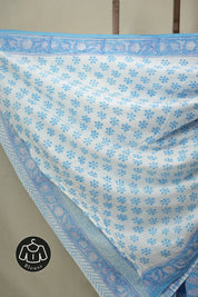 Blue HBP Cotton Saree - SRBCS3300