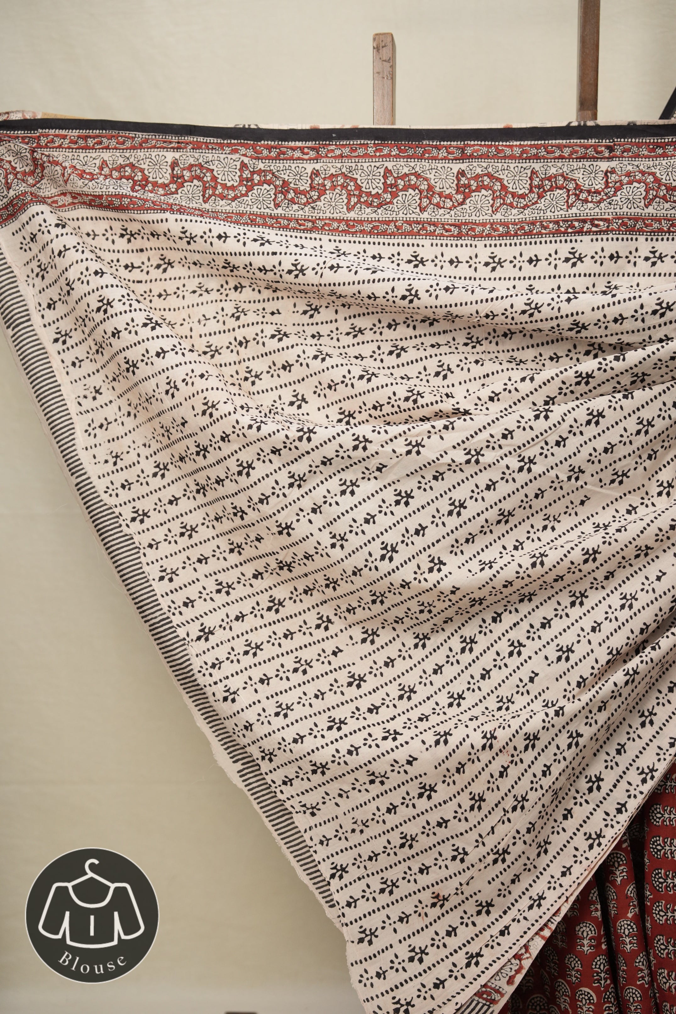 Brick Red HBP Cotton Saree - SRBRCS2797